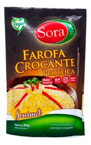 Farofa Crocante Proteica Gourmet Sora 300g