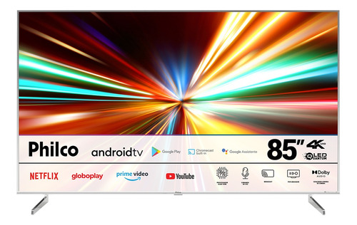 Smart Tv Philco 85' Ptv85f8tagcm Qled Android Tv Dolby Audio