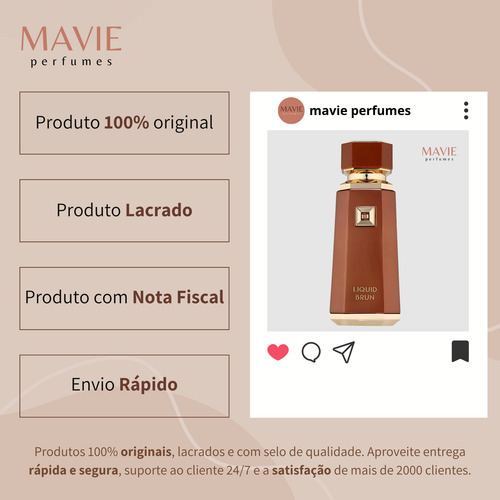 Perfume Liquid Brun French Avenue 100ml Eau De Parfum Original Com Selo
