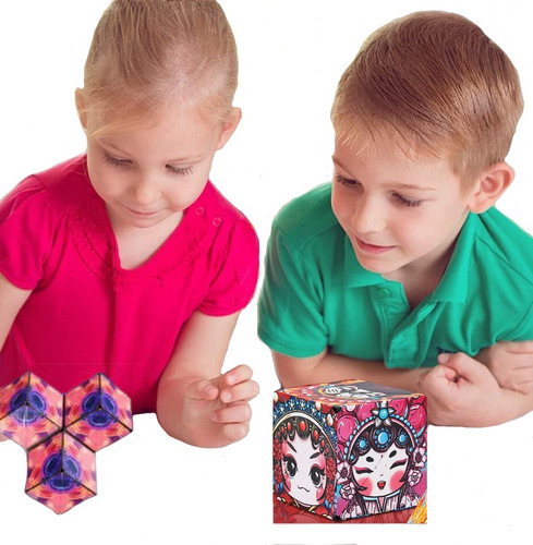 Cubo Rubik 3d,rompecabezas Magnético Juego Multi Colo