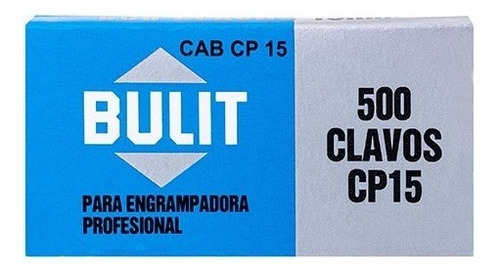 Clavos Grampas Bulit Profesionales 15mm 500 Unidades