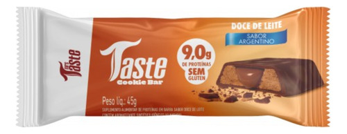 Barra Proteína Taste Cookies Bar Doce De Leite 45g Mrs Taste
