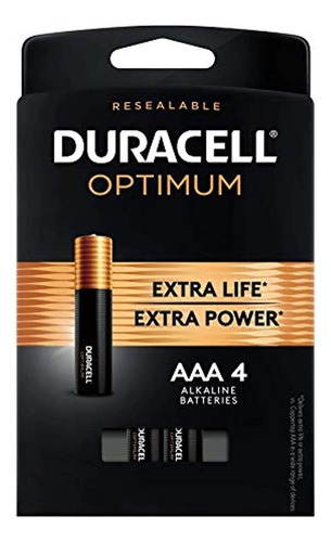 Duracell Optimum Pilas Aaa | 4 Unidades | Batería De Energía