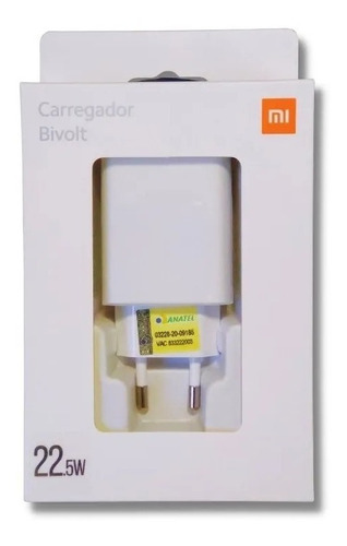 Carregador Rápido Original Xiaomi Bivolt 22.5w Com Saída Usb