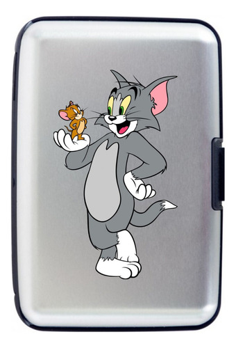 Billetera Compacta Tom Y Jerry Tarjetero Alumin Porta Doc 