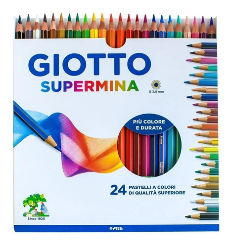 Lápis De Cor Giotto Supermina 24 Cores