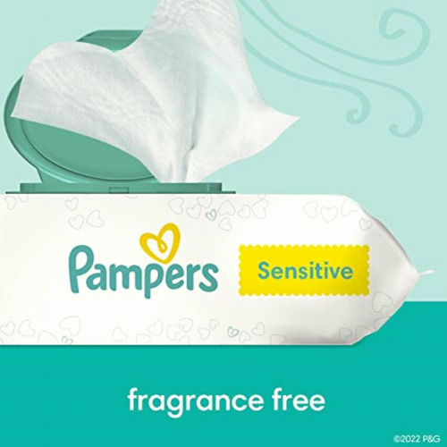 Pampers Baby Wipes Sensitive 6x Pop-top Packs, 336 Count