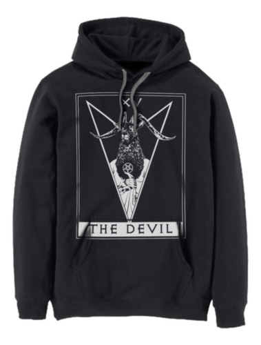 Sudadera Capucha Hombre - The Devil Diablo Tarot Magia Witch