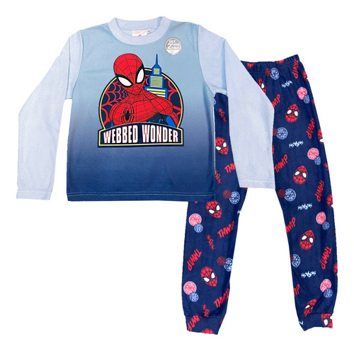 Pijama Polar Para Niño Avengers Y Spider Man Modelos Unicos