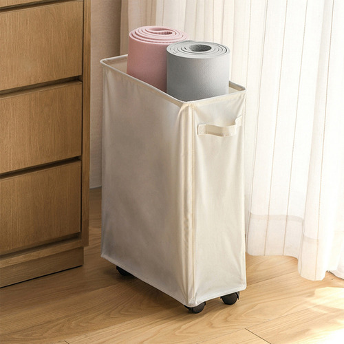Cesto De Ropa Con Ruedas, Cesto De Ropa Enrollable Plegable