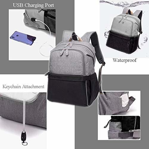 Pandaear - Mochila Para Pañales De Bebé, Multifunción, Con