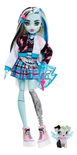 Monster High Muñeca Frankie Stein Moda Accesorios Y Mascota