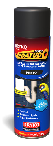 Spray Emborrachado Impermeabilizante 400ml - Dryko Vedatudo