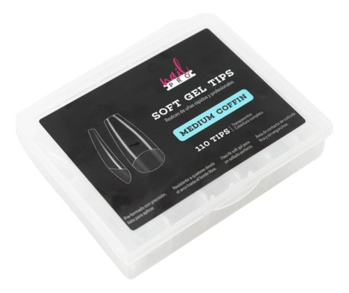 Tips Soft Gel - Medium Coffin (110pcs) - Nail Pro