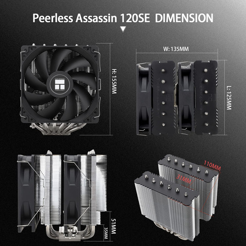 Cpu Refrigerador For Games Thermalright Pa120 Se De...