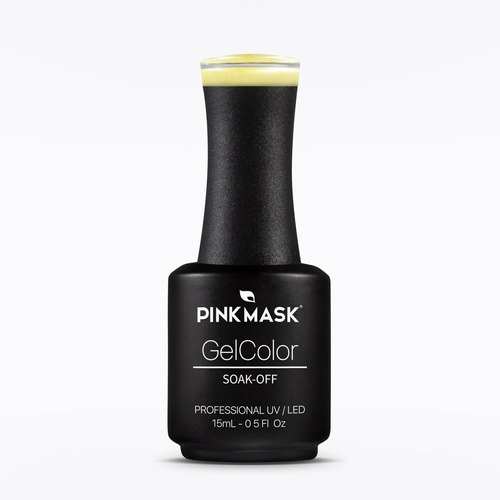 Esmalte Semipermanente Pink Mask Gel Color Yellow Lily