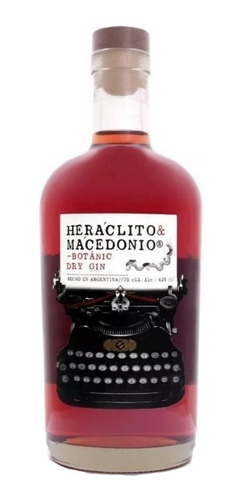 Gin Heraclito & Macedonio. Botanic Dry Gin X 750cc.