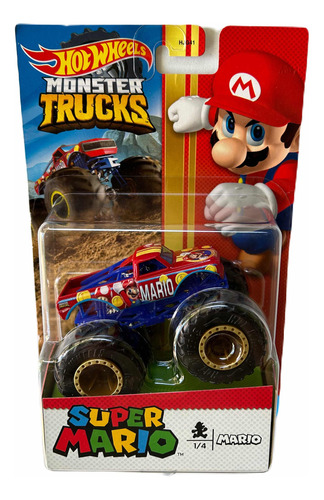 Hot Wheels Modelo Mario Serie Monster Trucks Importado