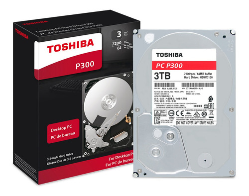 Disco Duro Interno Toshiba 3tb 3,5 Sata3 7200rpm 64m- Boleta