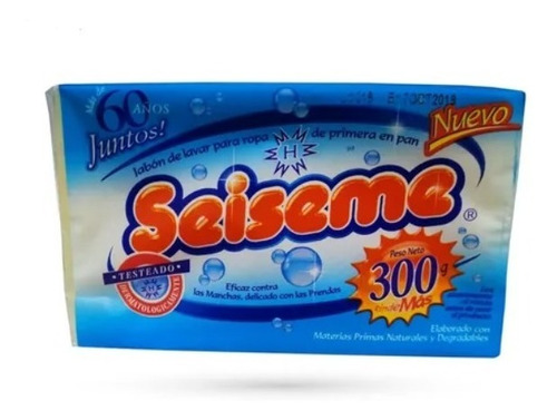 Jabón Pan Blanco Seiseme Caja 50 Un.