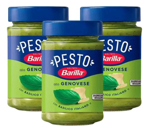 Pesto Genovese Barilla 190 Gr. Pack X3