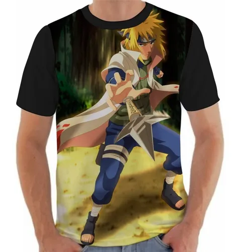 Camiseta/camisa Infantil Pai Do Naruto Minato Rasengan