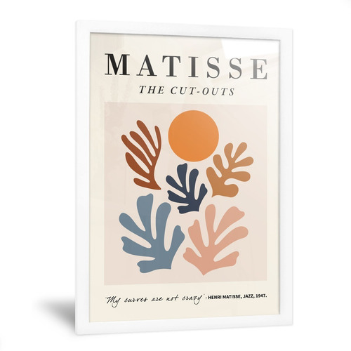 Cuadros Modernos Hojas Plantas Minimalistas Matisse 35x50cm