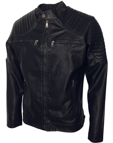 Imagen 3 de 10 de Chamarra Biker Vini Piel Roosevelt Súper Calidad Premium 04