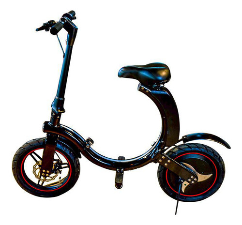 Bicicleta Elétrica 350w Portátil Aro 14 Dobrável