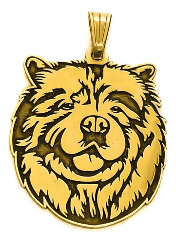 Dije Perro Chow Chow Mascota Oro 18k