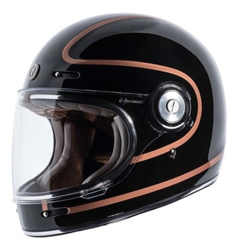 Casco Torc T1 Copper Pin Negro/dorado