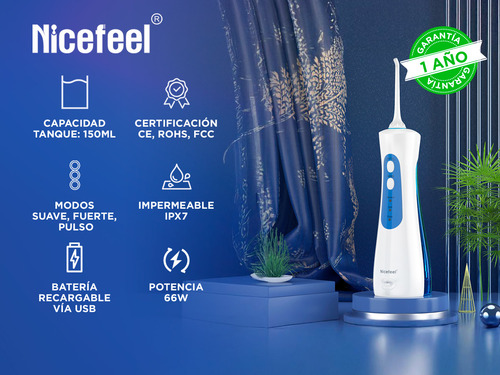 Irrigador Bucal Ducha Dental 66w Nicefeel Inalámbrico Fc156