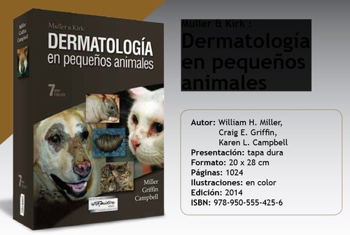Muller & Kirk: Dermatología En Pequeños Animales, 7ª - 2 Ts