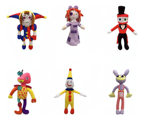 6 Piezas De Peluche Digital Circus Animated Clown Tamer