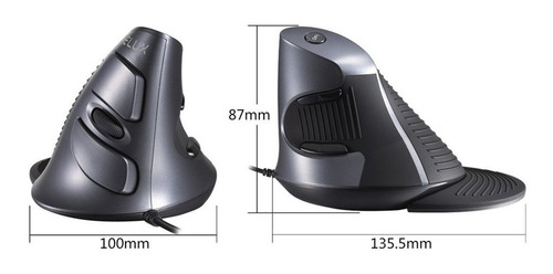 Delux M618bu Ergonômico Vertical Mouse 6 Botões Ratos Ópt