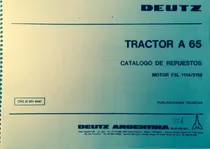 Comprar Manual De Repuestos Tractor Deutz A65