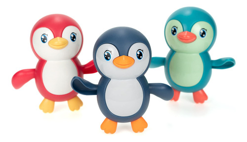 Bath Toys Wind Up Backstroke Swimming Penguins For Kids 18m+