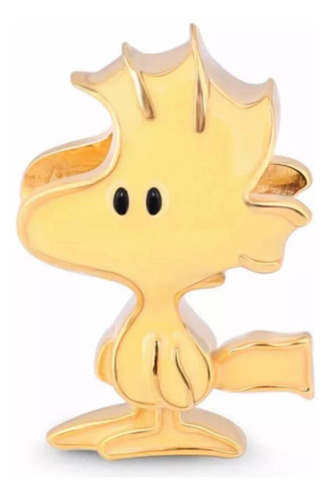 Charm Snoopy Con Cristales Y Woodstock Plata S925 Snoopy Y Woodstock