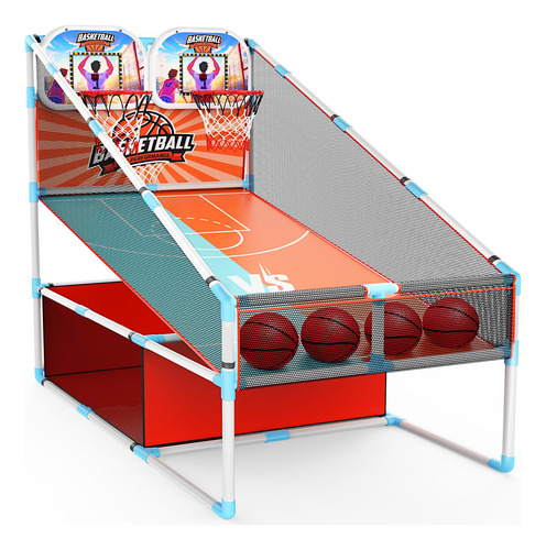 Juego De Baloncesto Arcade 2 Jugadores Luz Led Marca