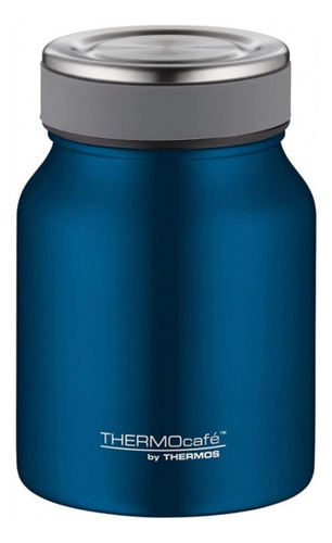 Termo Thermos Comida Jam Acero Inoxidable 500ml Color Azul-Metalico