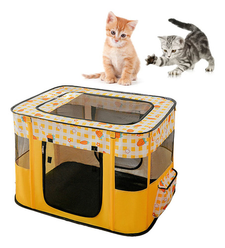 Parque Infantil Para Perros, Casita Plegable Para Gatos, Tra