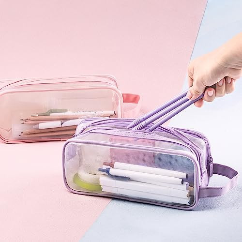 Bolsa Grande De Malla Con Dos Compartimentos, Organizador De