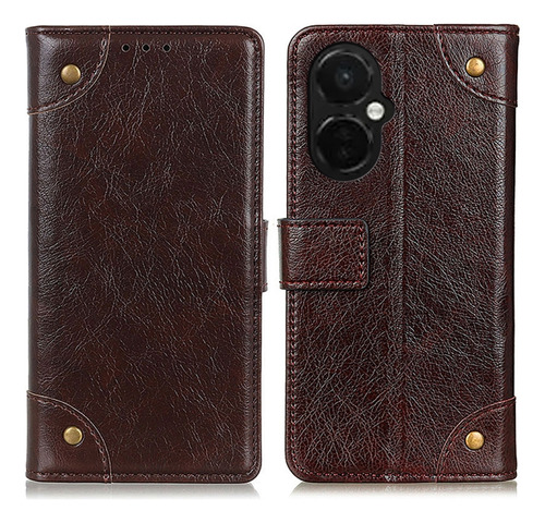 Copper Buckle Nappa Texture Case For Oneplus Nord Ce 3 Lite
