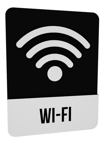 Placa Indicativa Wi-fi Decoração Hotel Restaurante Bar Mdf