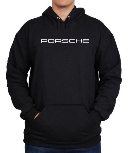 Blusa Moletom Masculino Porsche Canguru Capuz Básico Premium