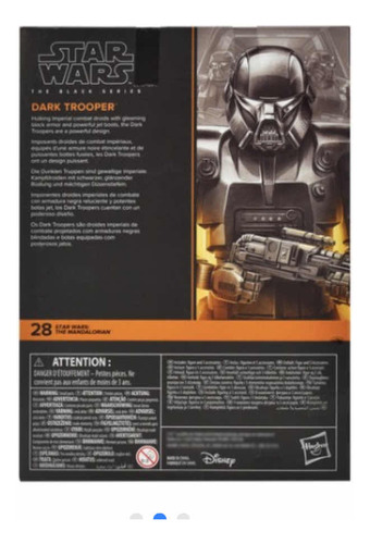 Star Wars The Mandalorian Dark Trooper Black Series Hasbro