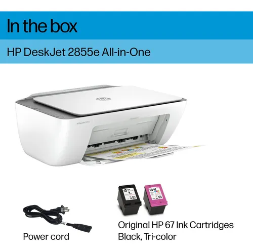 Impresora Hp Deskjet 2855e Inalámbrica Multifunción De Inyec