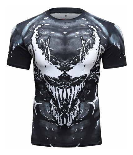 Camisetas Compresion Lycra Gimnasio Venom Deportes Marvel