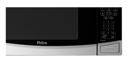 Imagem 5 de 6 de Microondas Philco Pmo26 Inox 26 Litros Menu Fit Preto 110v
