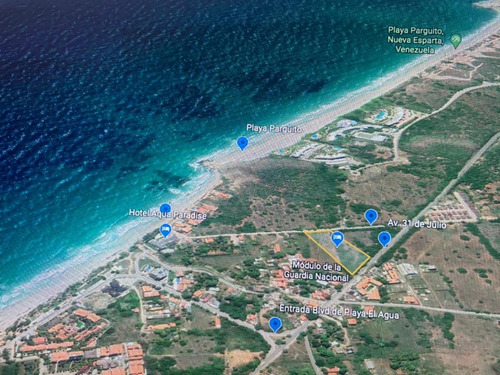 Imagen 1 de 8 de Terreno Para Desarrollo Turístico En Playa El Agua -bajo!